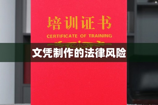 漳州文凭制作的法律风险