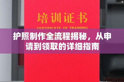 漳州护照制作全流程揭秘，从申请到领取的详细指南