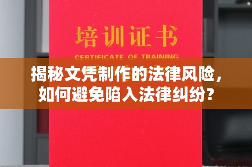 漳州揭秘文凭制作的法律风险，如何避免陷入法律纠纷？