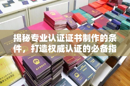 漳州揭秘专业认证证书制作的条件，打造权威认证的必备指南