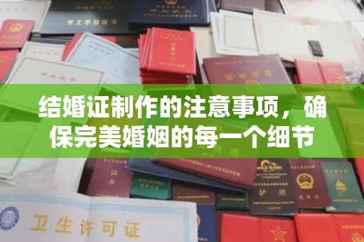 漳州结婚证制作的注意事项，确保完美婚姻的每一个细节