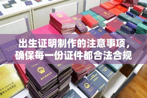 漳州出生证明制作的注意事项，确保每一份证件都合法合规
