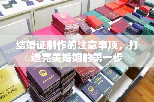 漳州结婚证制作的注意事项，打造完美婚姻的第一步