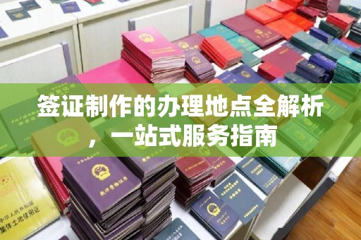 漳州签证制作的办理地点全解析，一站式服务指南