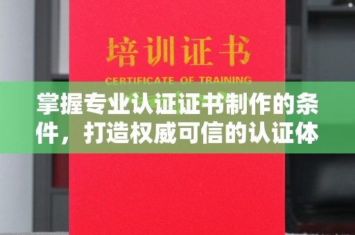 漳州掌握专业认证证书制作的条件，打造权威可信的认证体系