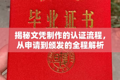 漳州揭秘文凭制作的认证流程，从申请到颁发的全程解析