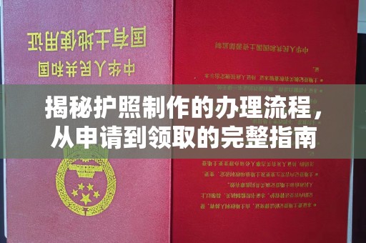 漳州揭秘护照制作的办理流程，从申请到领取的完整指南