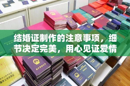 漳州结婚证制作的注意事项，细节决定完美，用心见证爱情