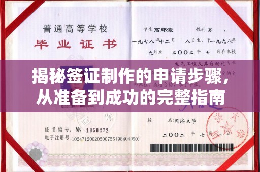 漳州揭秘签证制作的申请步骤，从准备到成功的完整指南
