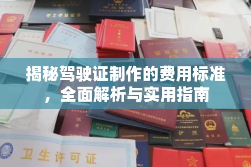 漳州揭秘驾驶证制作的费用标准，全面解析与实用指南