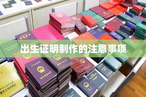 漳州出生证明制作的注意事项