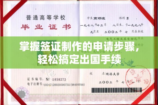 漳州掌握签证制作的申请步骤，轻松搞定出国手续