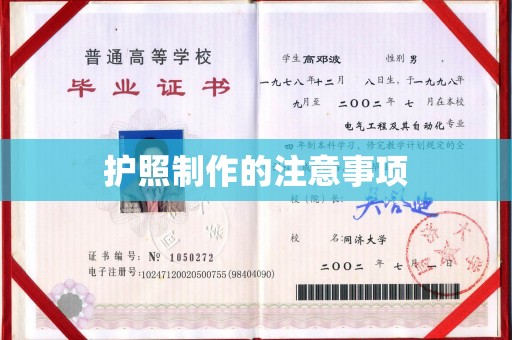 漳州护照制作的注意事项